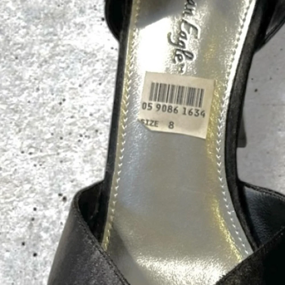 American Eagle Outfitters Black Strappy Open-Toe Heels